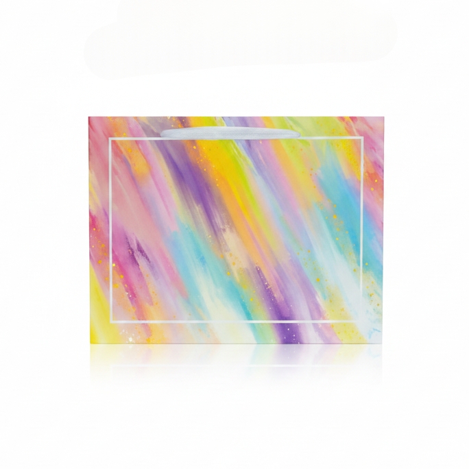 ساک دستی رنگ رنگی سایز ۲