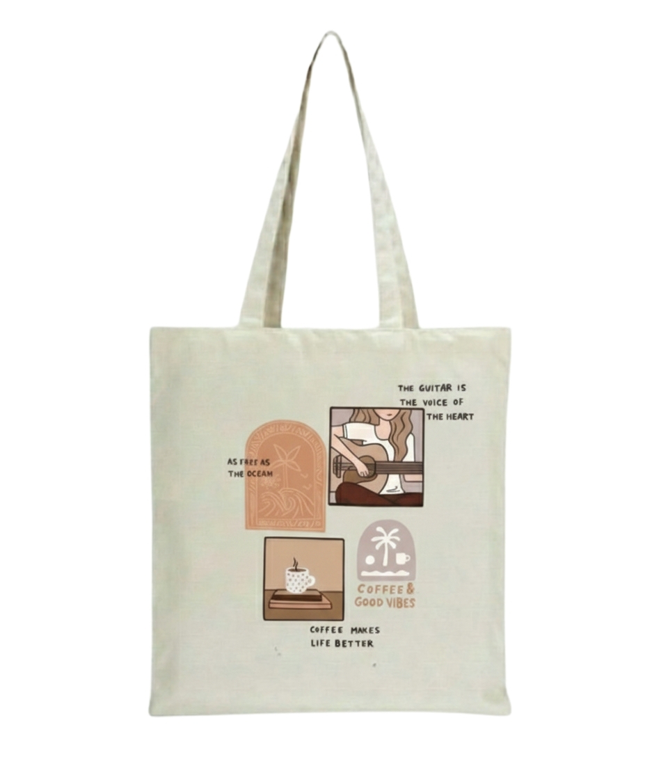 توت بگ طرح مینیمال دختر و گیتار