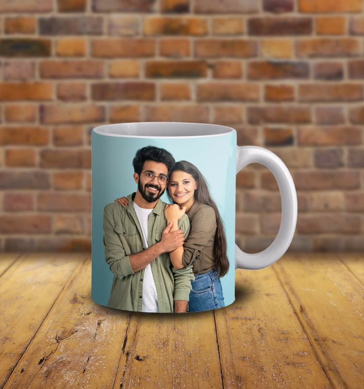 ماگ سفید ساده چاپ با عکس دلخواه شما