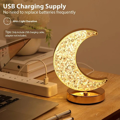 آباژور کریستالی ماه